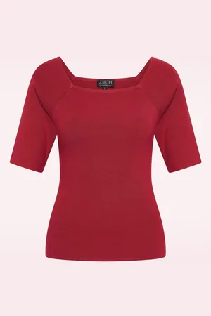 Zilch Lucy top in robijnrood
