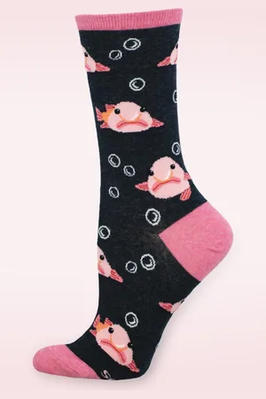 Socksmith Blobfish Lynn sokken in zwart