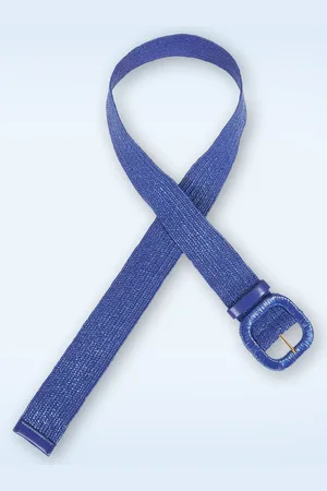 King Louie Raffia riem in baja
