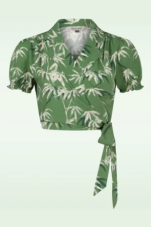 Banned Retro Yvette Wrap blouse in
