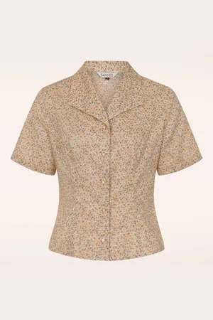 Banned Retro Gloria Wild Flower blouse in
