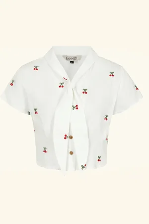 Banned Retro Cherry Vibes blouse in