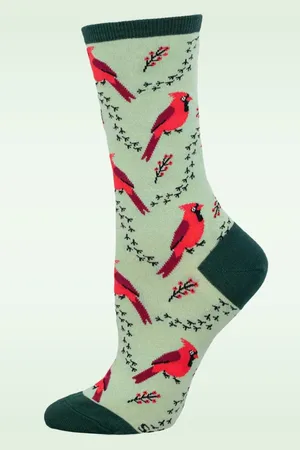 Socksmith Cardinal Tracks sokken in lichtgroen