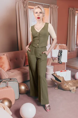 Femkit Masha pantalon in khaki