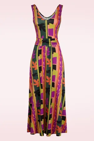 Princesse Nomade Blondy Miami maxi jurk in multi