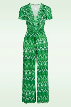Vintage Chic Livia Aztec Print jumpsuit in