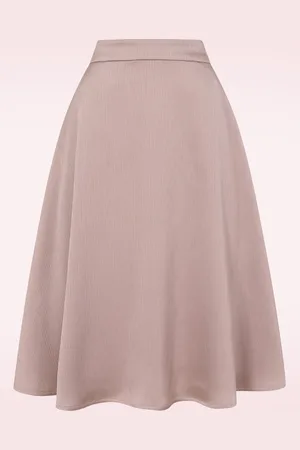 Banned Retro Rita Silky Look swing rok in oudroze