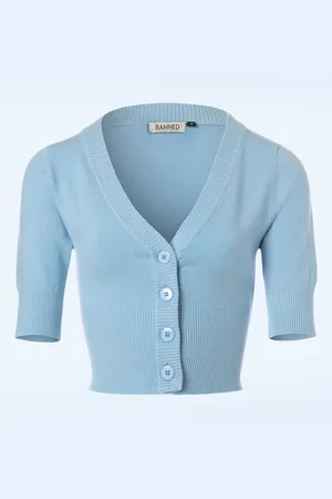 Banned Retro Overload vest in babyblauw