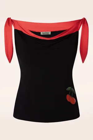 Banned Retro Sweet Summer top in en rood