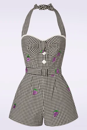 Timeless Savi Gingham playsuit in