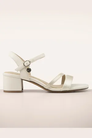 QS by s.Oliver Jocelyn sandaaltjes in beige en lichtgoud