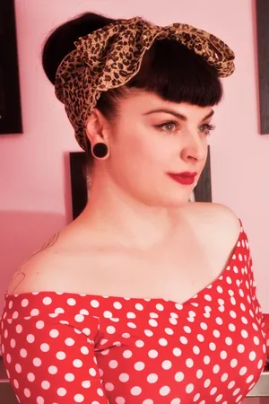 ZaZoo Vintage retro haarsjaal in luipaardprint
