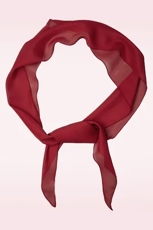 ZaZoo Chiffon sjaal in bordeauxrood