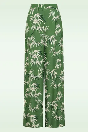 Banned Retro Elizabeth Bamboo palazzo pantalon in