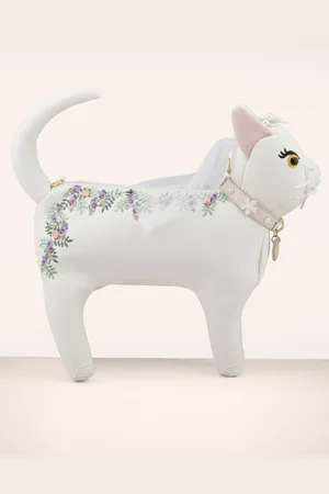 Vendula The Wedding Shop - Violet the Bride Cat tas in wit