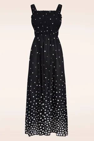 SURKANA Dotty midi jurk in
