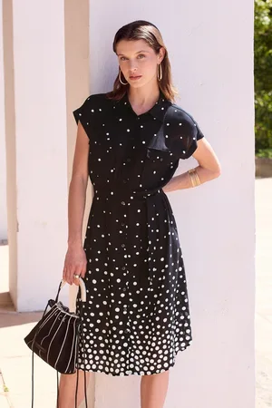 SURKANA Dotty korte blousejurk in