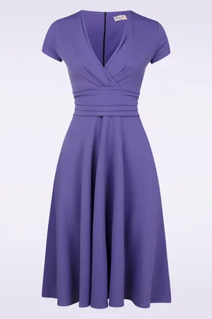 Vintage Chic Esmeralda swing jurk in