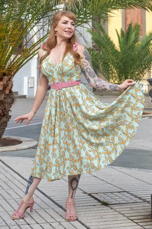 Miss Candyfloss Piria Pia swing jurk in mint