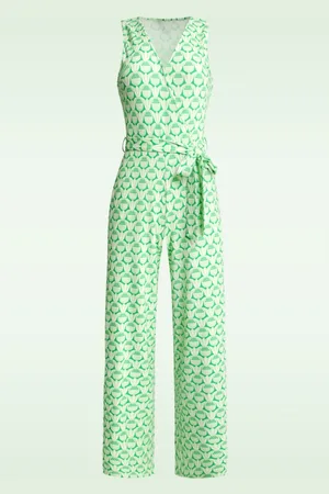 Smashed Lemon Paige jumpsuit met ananas print in