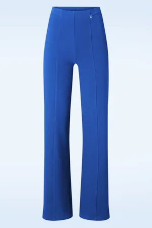 Smashed Lemon Norah pantalon in kobalt