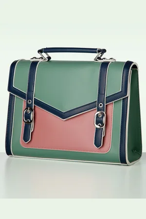 Banned Retro Mirabelle Messenger schoudertas in mint turquoisegroen