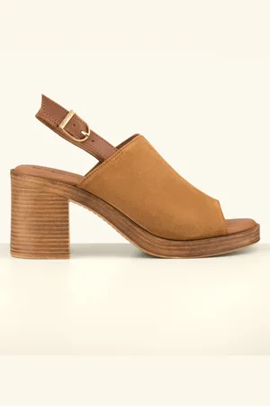 Tamaris Sierra Suède sandaaltjes in cognac