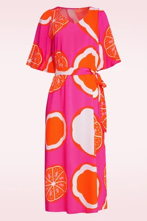 Smashed Lemon Fajah maxi jurk in