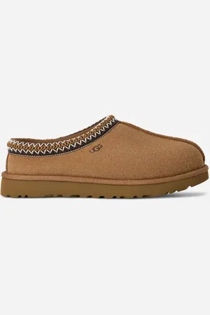 UGG ® Tasman voor dames | Sheepskin instapschoenen op ®.com/eu/nl/nl in Brown, Maat 43, Suede