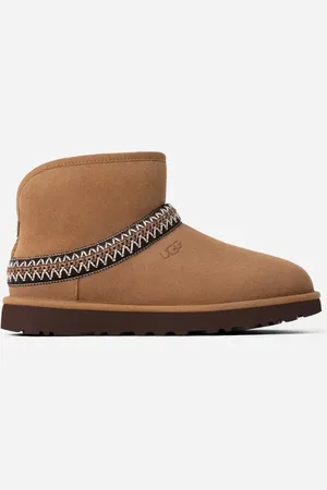 UGG ® Classic Mini Crescent-laars voor Dames in Brown, Maat 37, Suede