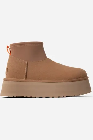 UGG ® Classic Mini Dipper-laars voor dames in Brown, Maat 36, Suede