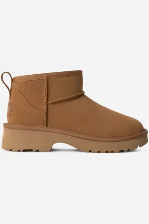 UGG ® Classic Ultra Mini New Heights-laars in Brown, Maat 36, Suede