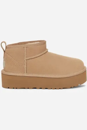 UGG ® Classic Ultra Mini Platform-laars voor kinderen in Beige, Maat 31, Suede