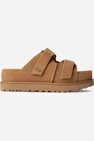 UGG ® Goldenstar Hi-slipper voor dames in Brown, Maat 43, Suede