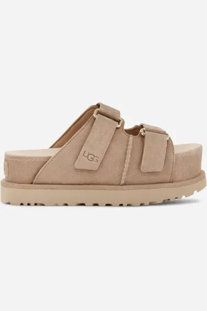 UGG ® Goldenstar Hi-slipper voor dames in Beige, Maat 42, Suede