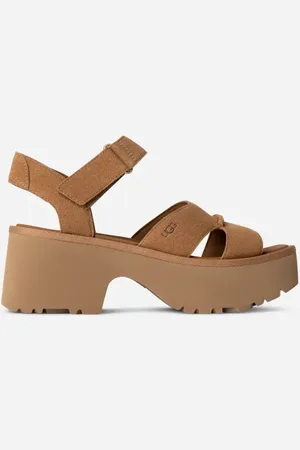UGG ® New Heights met enkelband in Brown, Maat 43, Suede