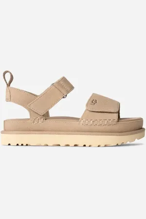 UGG ® Goldenstar-sandaal voor dames in Beige, Maat 37, Suede