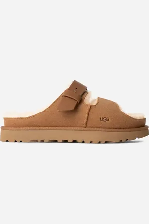 UGG ® Greenport-slipper met band in Brown, Maat 37, Suede