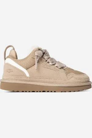 UGG ® Lowmel-sneaker voor kinderen in Beige, Maat 32.5, Suede
