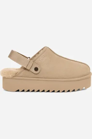 UGG ® Lanah Platform-klomp in Brown, Maat 40, Wol/Polyester