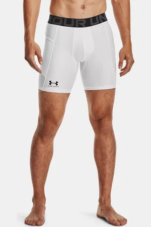 Under Armour HeatGear® compressieshorts voor heren Wit / Zwart L