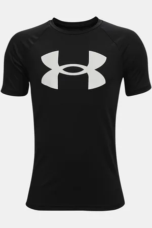 Under Armour Jongensshirt Tech™ Big Logo met korte mouwen Zwart / Wit YLG (149 - 160 cm)