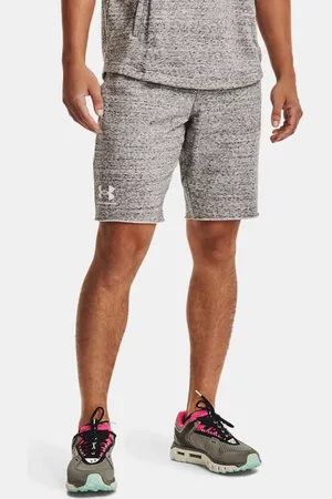 Under Armour Herenshorts Rival Terry Onyx Wit / Zwart L