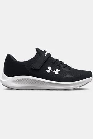 Under Armour Jongenshardloopschoenen Pre-School Pursuit 3 AC Zwart / Zwart / Wit 32