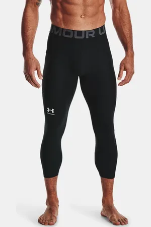 Under Armour Herenlegging HeatGear® ¾ Zwart / Wit L
