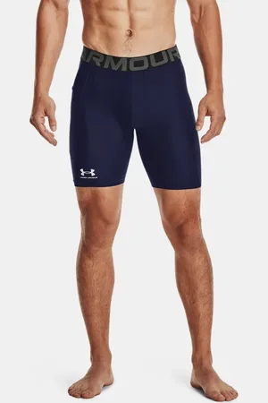 Under Armour HeatGear® compressieshorts voor heren Midnight Marineblauw / Wit L