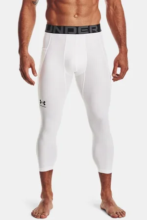 Under Armour Herenlegging HeatGear® ¾ Wit / Zwart L