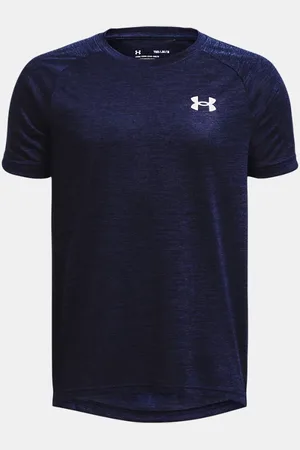 Under Armour Jongensshirt Tech™ 2.0 met korte mouwen Midnight Marineblauw / Wit YLG (149 - 160 cm)