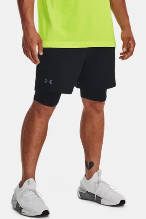 Under Armour Herenshorts Vanish Woven 2-in-1 Zwart / Zwart / Pitch Grijs S