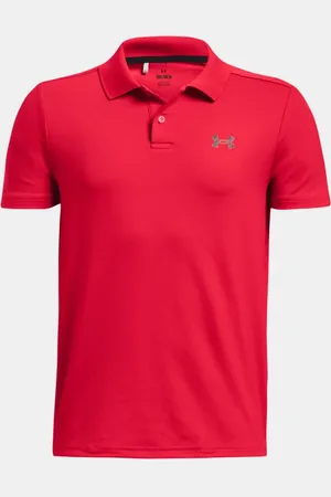 Under Armour Jongenspolo Matchplay Rood / Zwart YLG (149 - 160 cm)